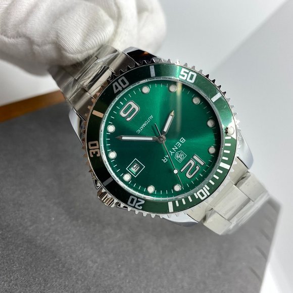 New Watch Men Automatic Mechanical Tourbillon Clock Fashion Sport Diving Watch - Picture 6 of 11